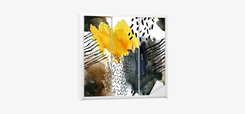 Abstract Watercolor Seamless Pattern In Autumn Colors - Watercolor Painting, transparent png download