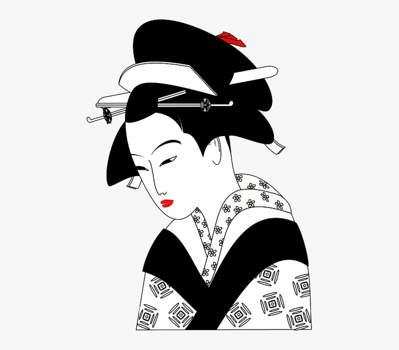 Chinese, Woman, Geisha, Traditional, Clothing, Asian - My Asian Travel Journal: Blank Lined Journal - 6x9, transparent png download