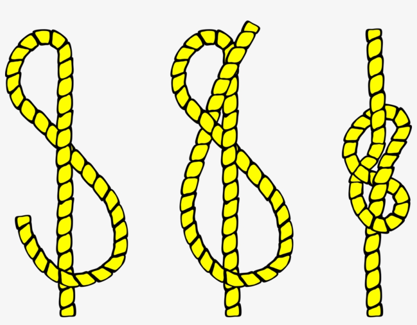 Knot Scouting Rope Sailing Bowline - Figure 8 Knot, transparent png download