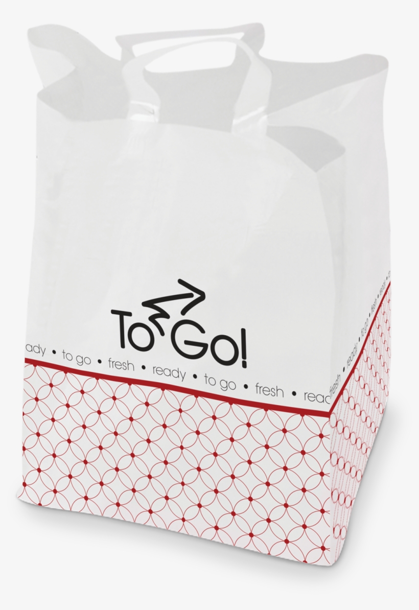 Plastic Soft Loop Handle Carryout Bags - Togo Bag, transparent png download