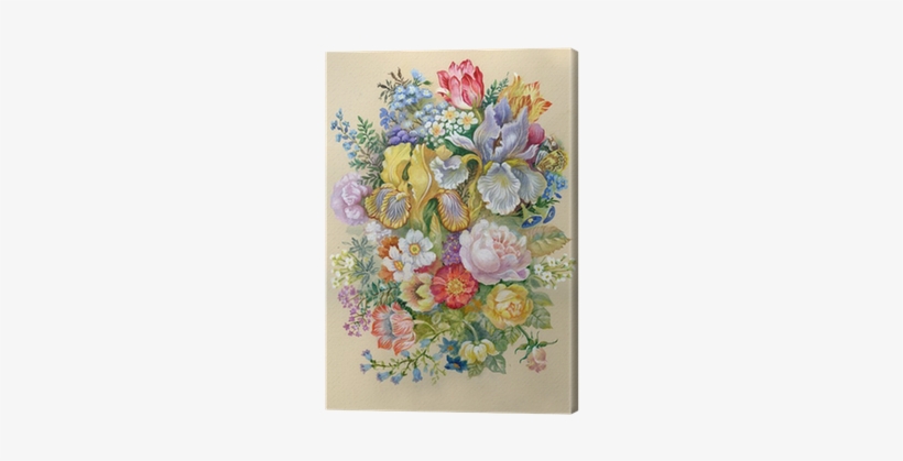Watercolor Flower Collection - Flower Painting Greeting Card, transparent png download