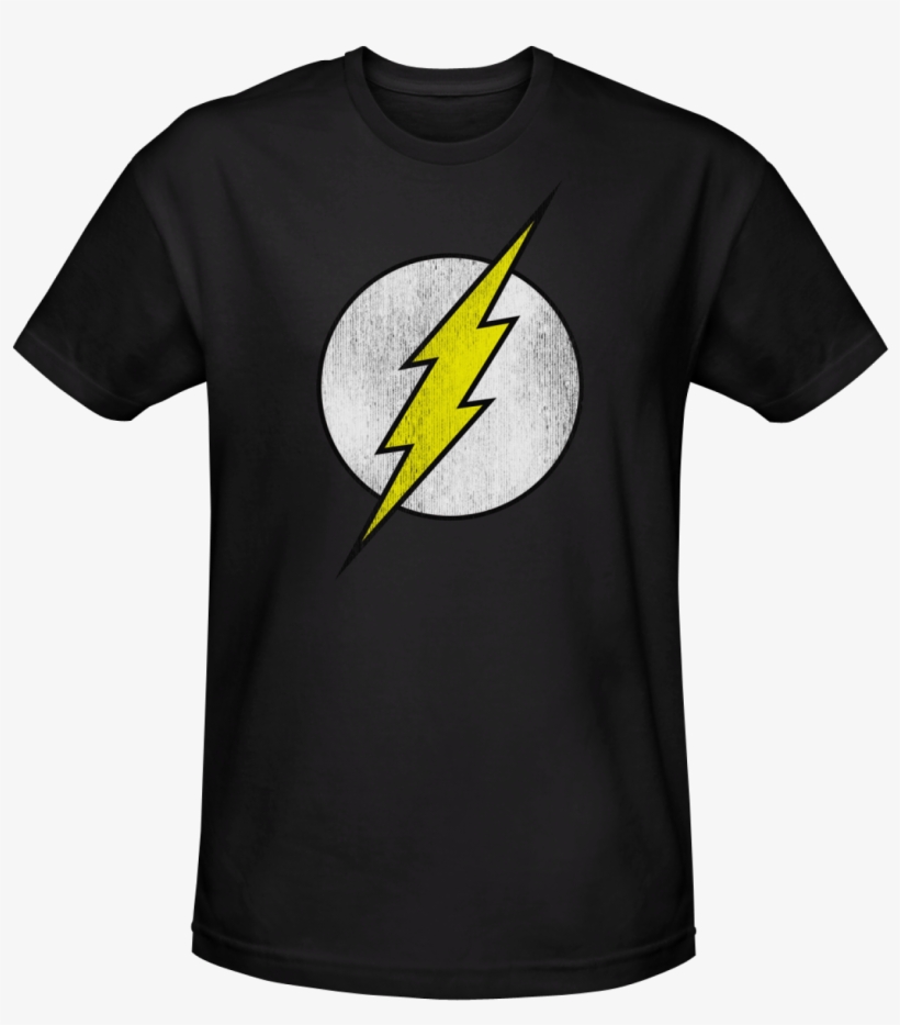 The Flash Distressed Logo T-shirt - Flash Logo Magnet 20159dc, transparent png download
