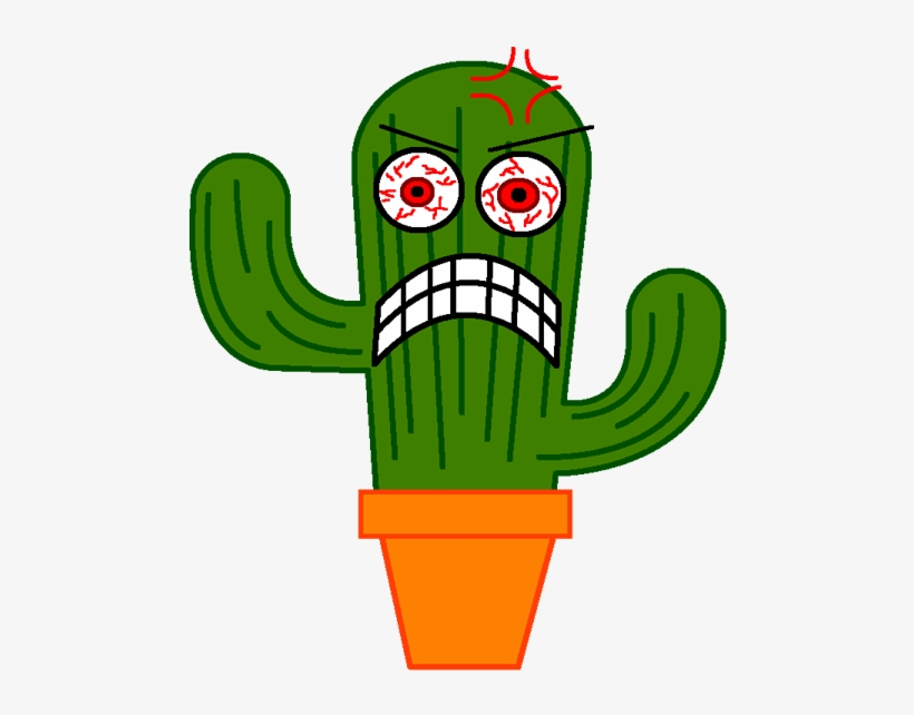 Cartoon Desert Clipart - Cactus Animation, transparent png download