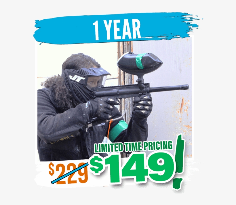 1 Year Membership Special - Paintball, transparent png download