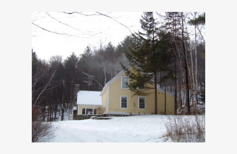 Old Farm House At The End Of A Dirt Road - Snow, transparent png download