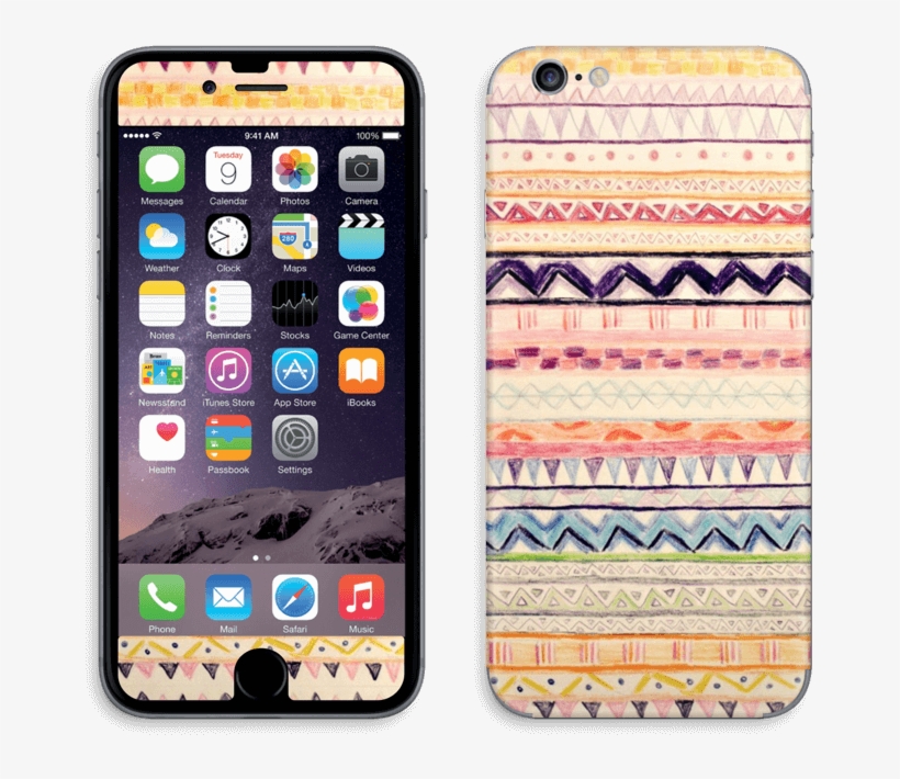 Hand Drawn Aztec - Otterbox Case For Iphone 6s Plus - Glacier, transparent png download
