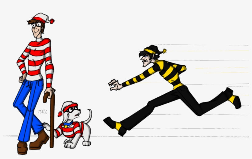 Where's Waldo Characters Png Clip Art Black And White - Odlaw Fanart, transparent png download