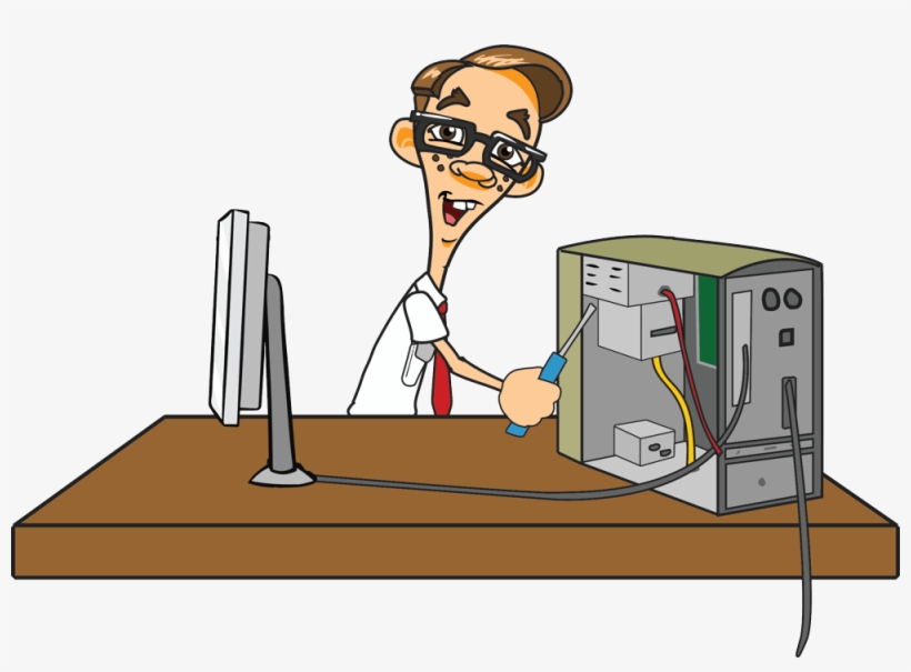 We Love To See People Learning More About Computers - Someone Fixing A Computer, transparent png download
