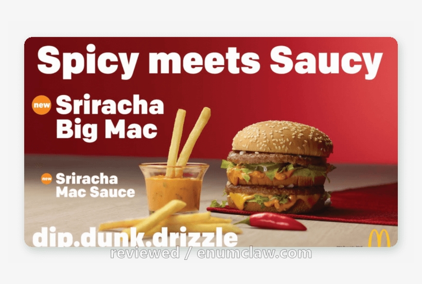 Mcdonald's Sriracha Big Mac, transparent png download