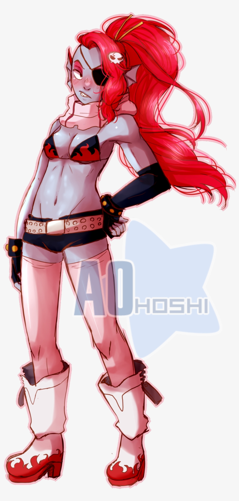 Undyne Dressed As Yoko From Gurren Lagann Speedpaint Yoko