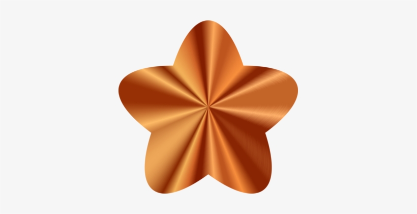 Bronze Cuteness Star Symmetry Description - Construction Paper, transparent png download