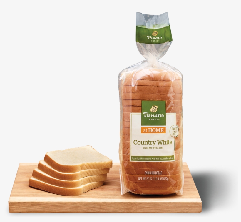 Country White Sliced Bread - Panera Bread, transparent png download