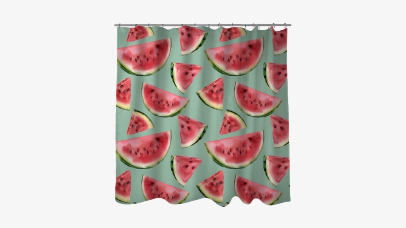 Watercolor Watermelon Semless Pattern - Watercolor Painting, transparent png download