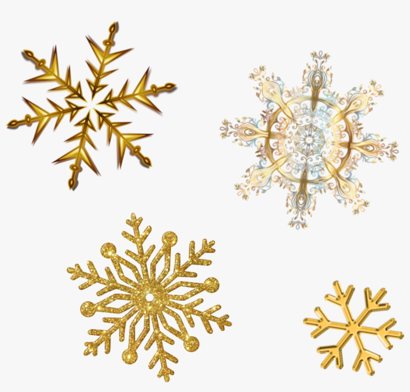 Snowflakes Glitter Sparkly Gold Christmas Merrychristma - Schneeflocke-schnee-winter Grußkarte, transparent png download