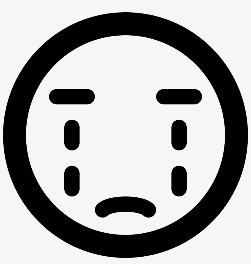 Crying Emoticon Smiley Face Comments With Crying Smiley - Surprised Icon, transparent png download