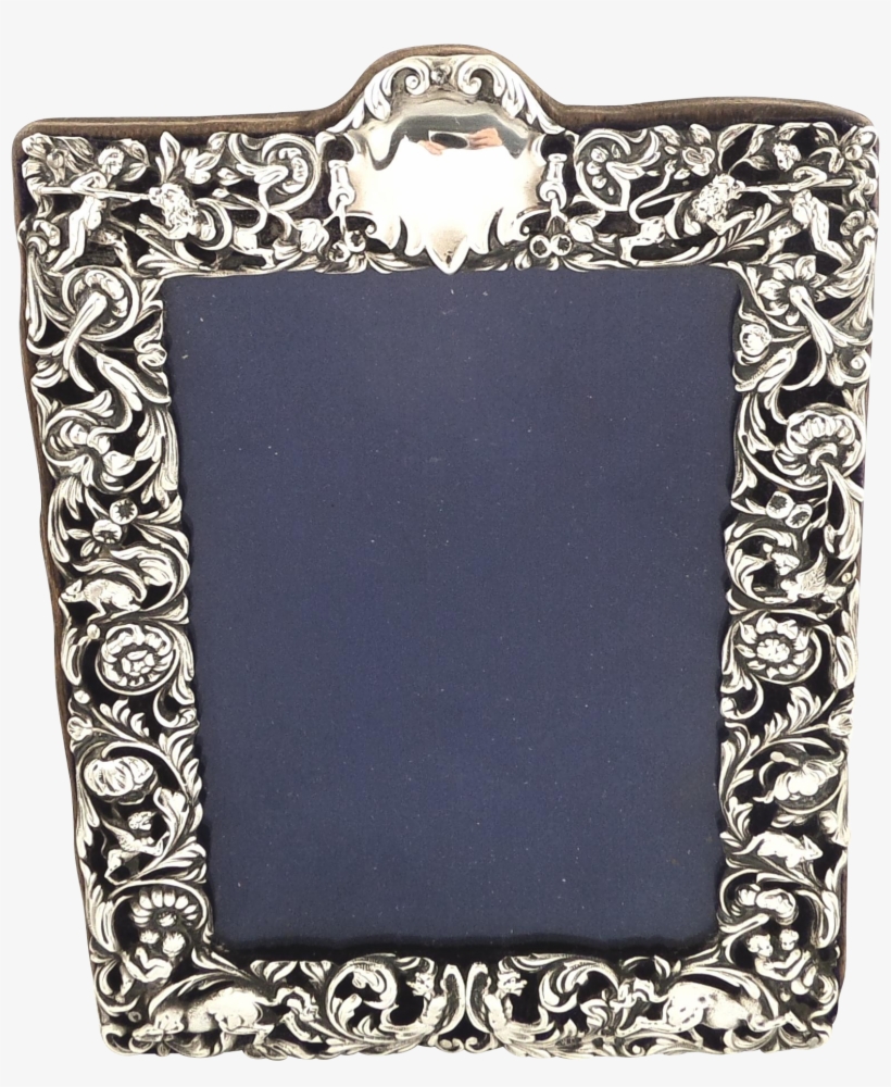 Antique Victorian Sterling Silver Photo Frame - Picture Frame, transparent png download