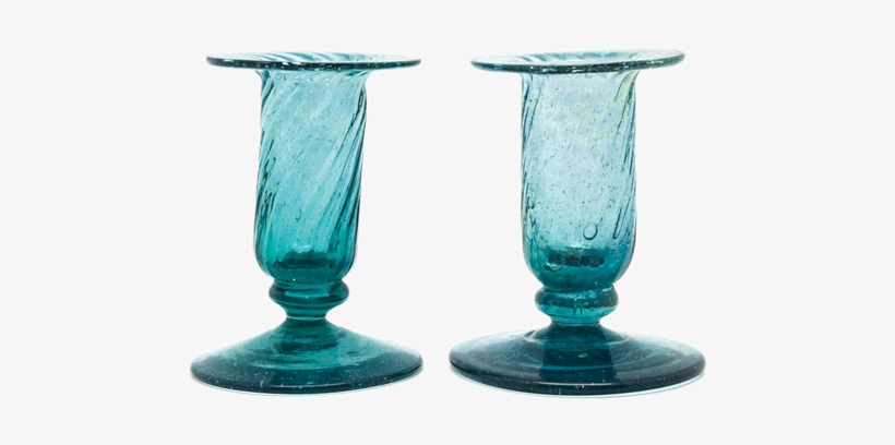 Vintage Italian Hand Blown Candlesticks - End Table, transparent png download