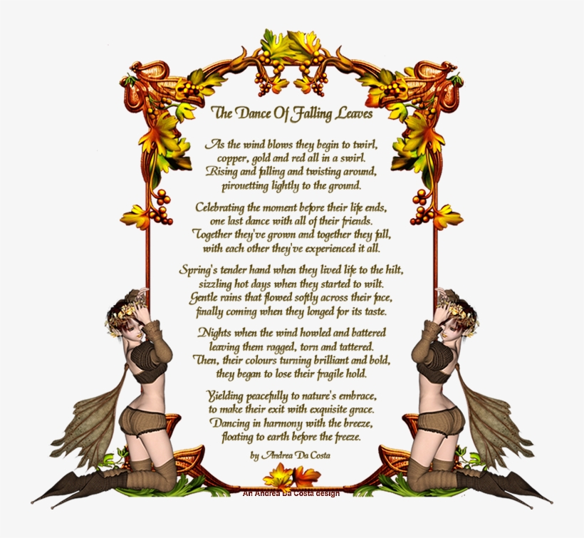 Glitter Text » Misc » The Dance Of Falling Leaves - Фон, transparent png download