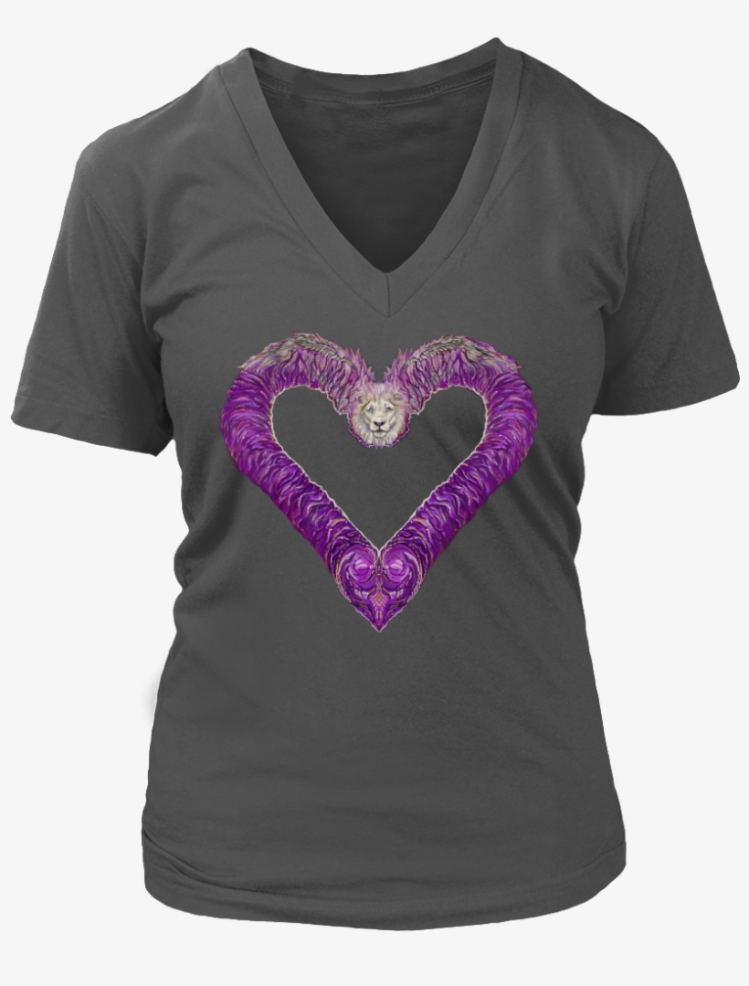 T Shirt 'lion Heart' Design - Shirt, transparent png download