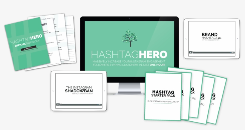 Hashtag Hero Is An Instagram Marketing Course That Hashtag Png Image Transparent Png Free Download On Seekpng