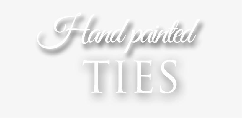Hand Painted Ties Cravatte Milano Como Lecco Monza - Calligraphy, transparent png download