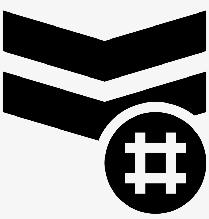 Chevron Hashtag Icon - Icon, transparent png download