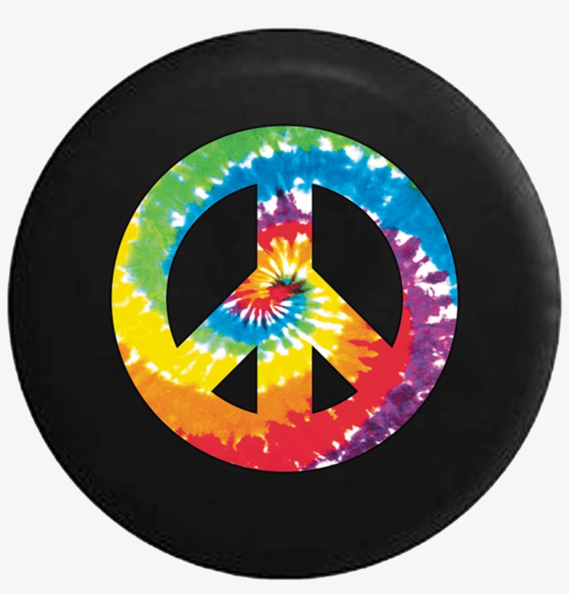Peace Sign Tie Dye Hippie Love Jeep Camper Spare Tire Jeep Wrangler