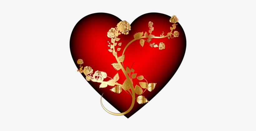Rose Heart Computer Icons Organ Red - Rose And Heart Png, transparent png download