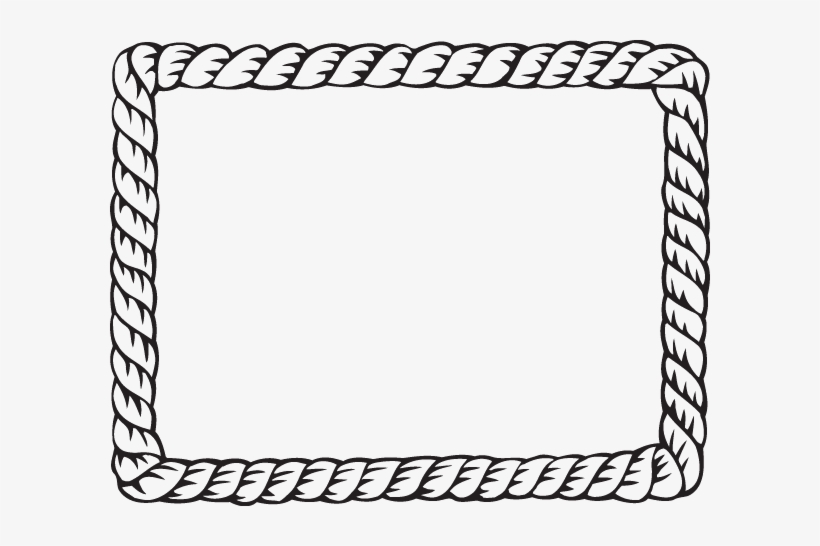 Rectangle Rope Border Clipart