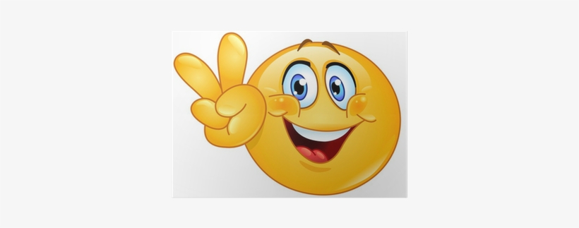 Smiley Mit Peace Zeichen, transparent png download