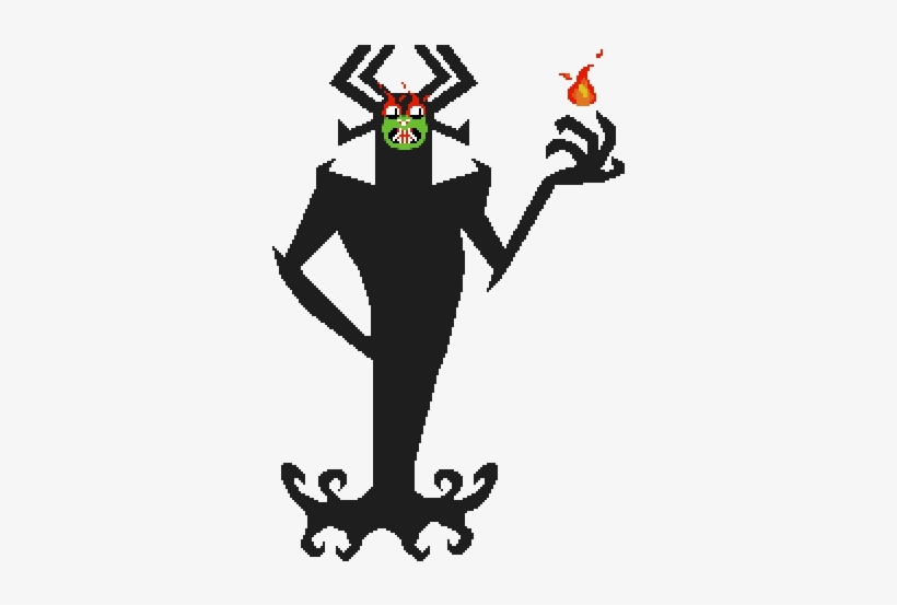 [oc] Aku From Samurai Jack - Samurai Jack Pixel Art, transparent png download