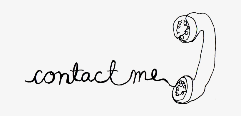 "contact Me" In Phone Cord Cursive - Contact Me With Questions, transparent png download