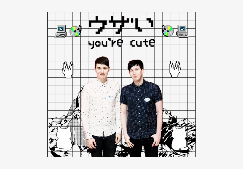 Amazingphil, Danisnotonfire, British Youtubers, Emo - Illustration, transparent png download