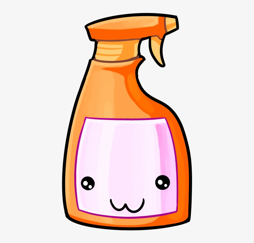 Orange Spray Bottle, transparent png download