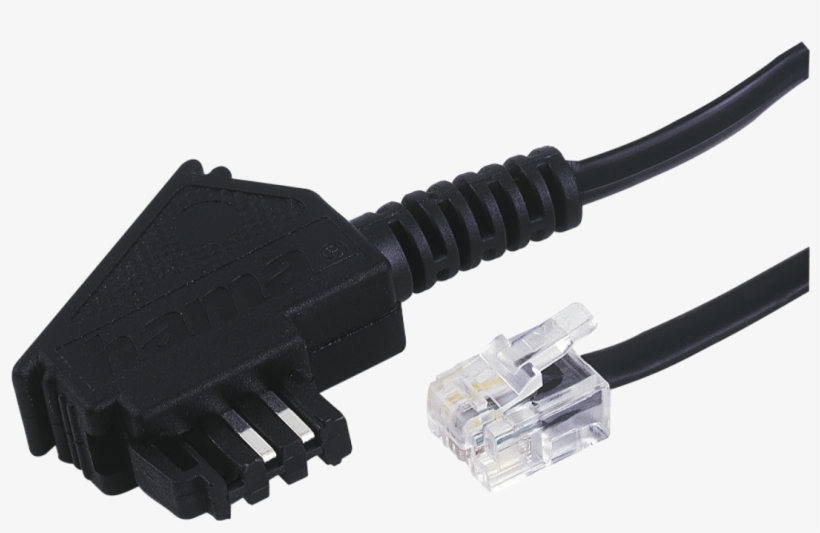 Telephone Cord, Tae-f Plug - Hama 44823 Telecom Cable Assembly 4 Way Male Tae-f, transparent png download