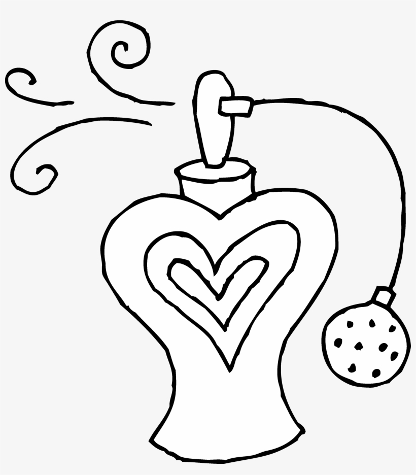 Free Clip Art - Perfume Clipart Black And White, transparent png download