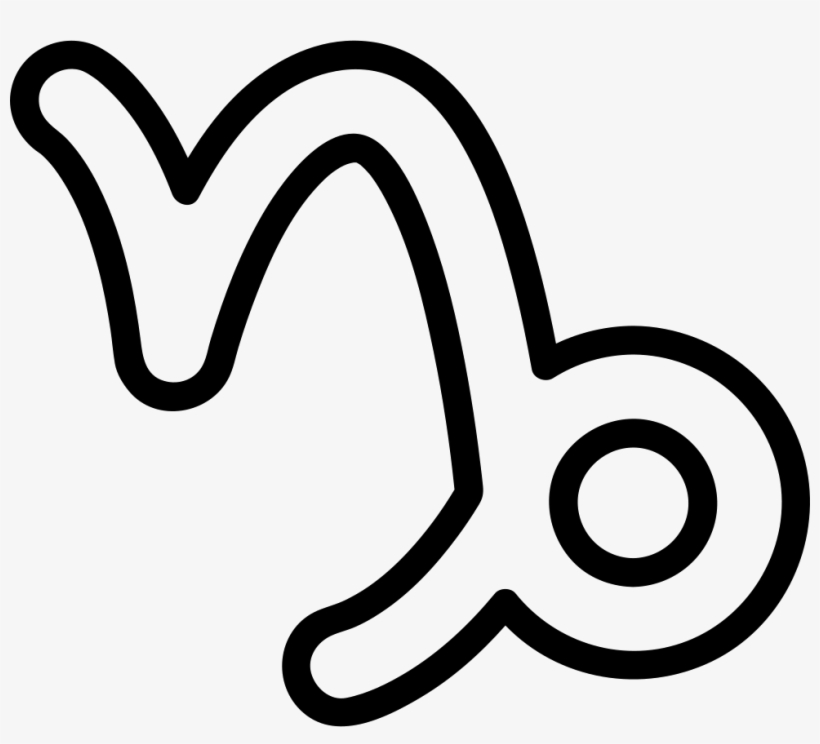Capricorn Comments - Capricorn Icon White, transparent png download