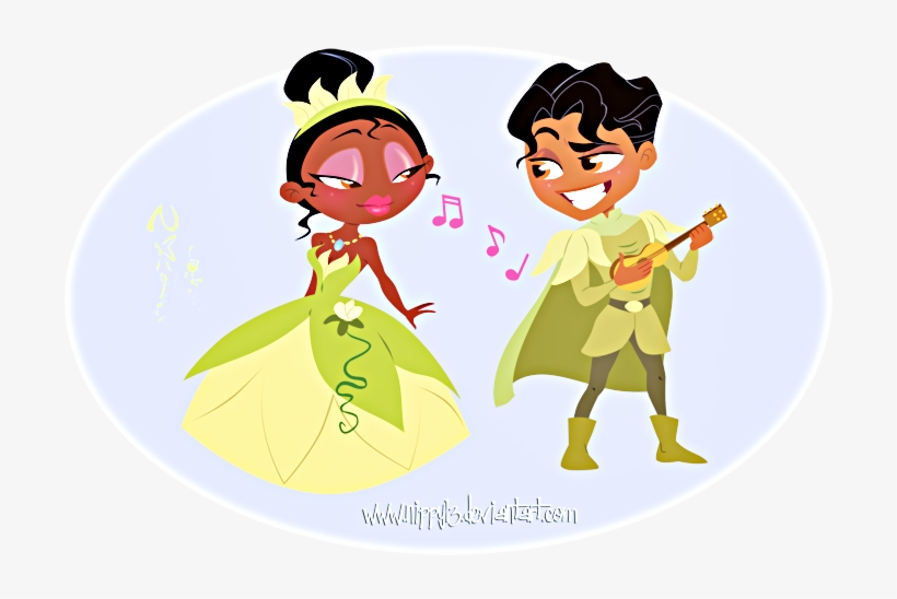 Walt Disney-figuren Hintergrund Titled Walt Disney - Tiana And Naveen Fan Art, transparent png download
