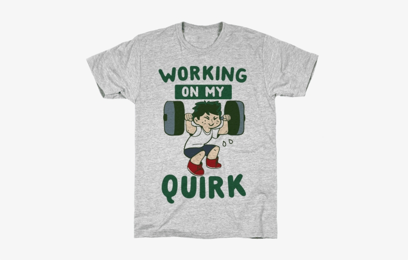 Working On My Quirk - Izuku Midoriya T Shirt, transparent png download