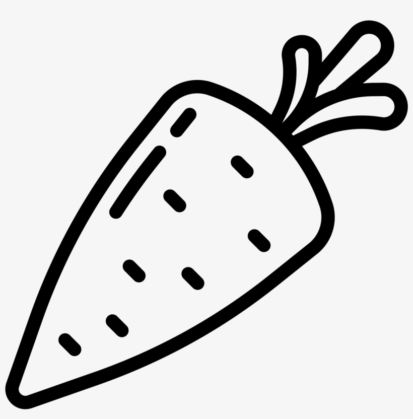 See Here Carrot Clipart Black And White Images Free - Carrot Clipart