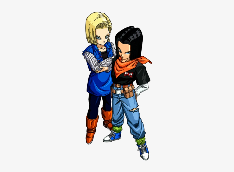 Greater Gods - Androide 17 Y 18 Render, transparent png download