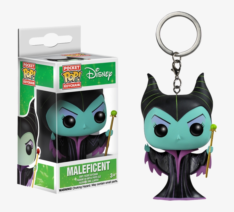 Maleficent Pocket Pop Vinyl Keychain - Disney Maleficent Pocket Pop! Vinyl Key Chain, transparent png download