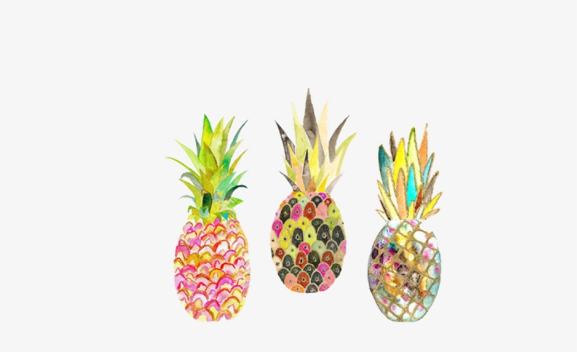 Tumblr Pineapple Png - Pineapple Watercolor, transparent png download