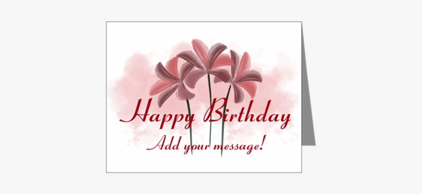 Bright Happy Birthday Note Cards On Cafepress - Pink And Black Birthday Diva Throw Blanket, transparent png download
