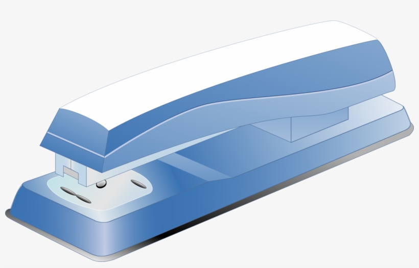 Stapler Paper Pin Stationery - Blue Stapler Clipart, transparent png download
