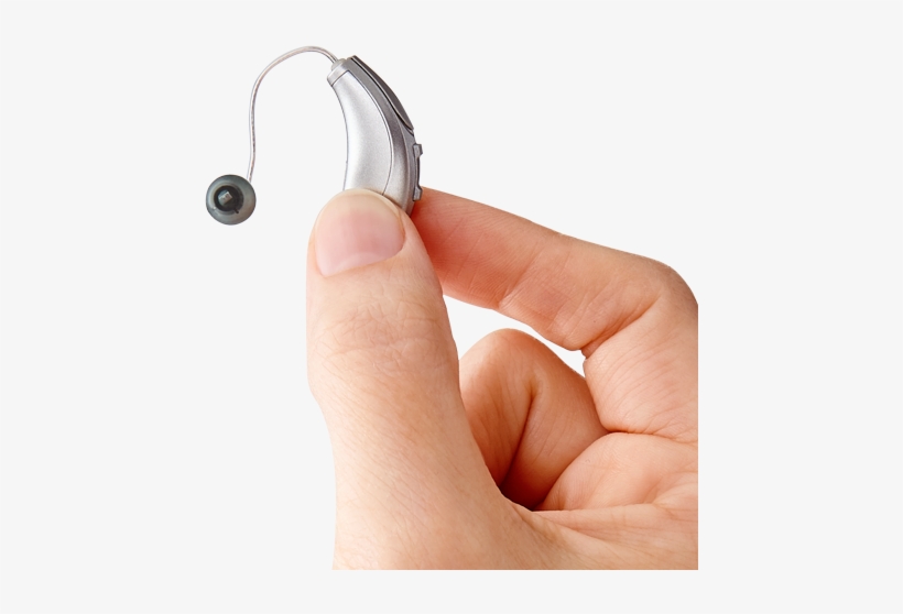 Made For Iphone Receiver In Canal Hearing Aid In Hand - Iphone Hearing Aid, transparent png download
