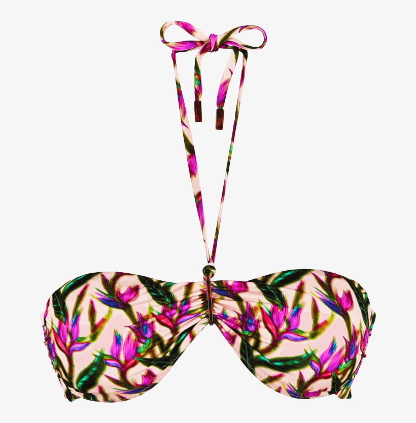 Women Bandeau Bikini Top Mini Paradise 3d - Bandeau, transparent png download
