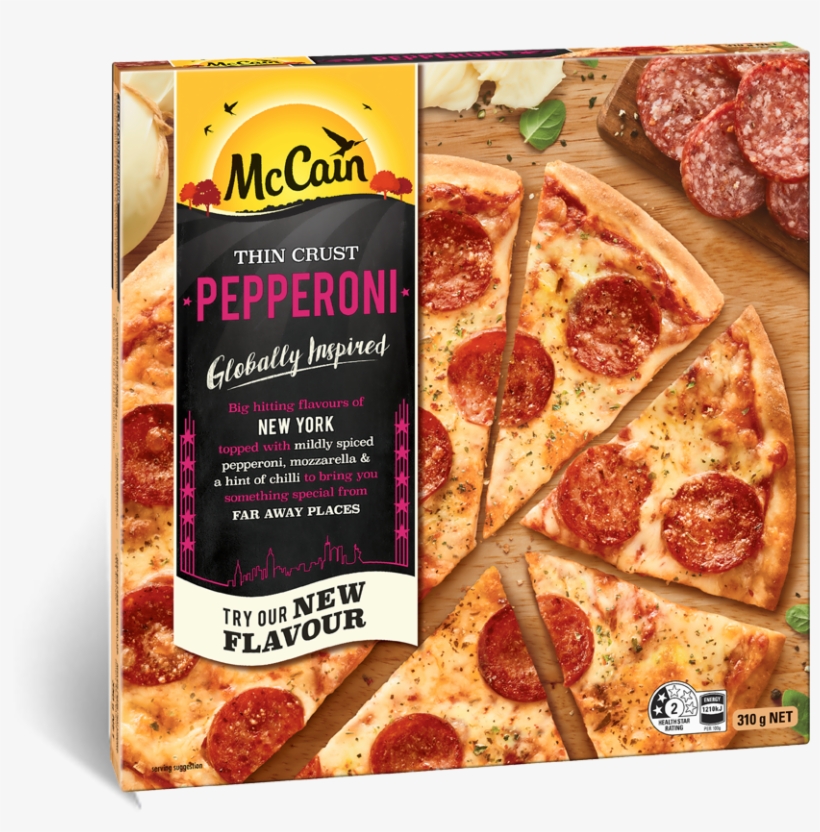 Ultra Thin Pepperoni Pizza 310g, transparent png download