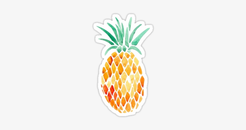 Watercolor Pineapple Png, transparent png download