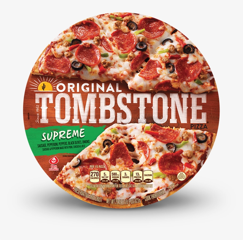 Original Tombstone Supreme Pizza - Tombstone Pizza, transparent png download